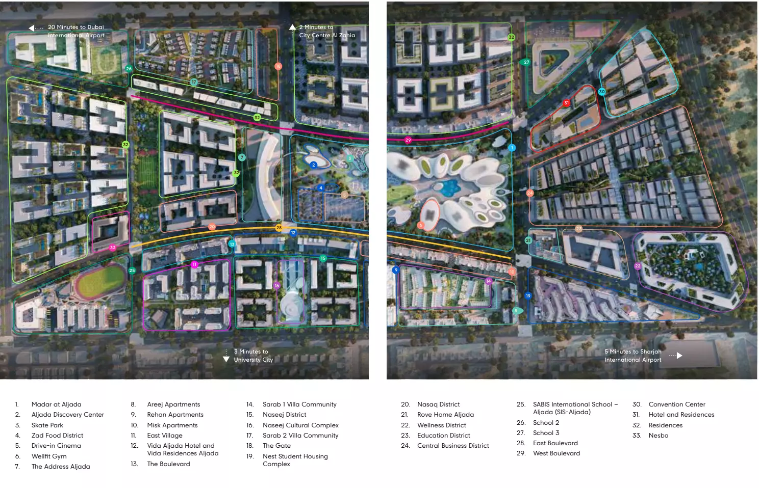 Nesba 1 By Arada – master plan