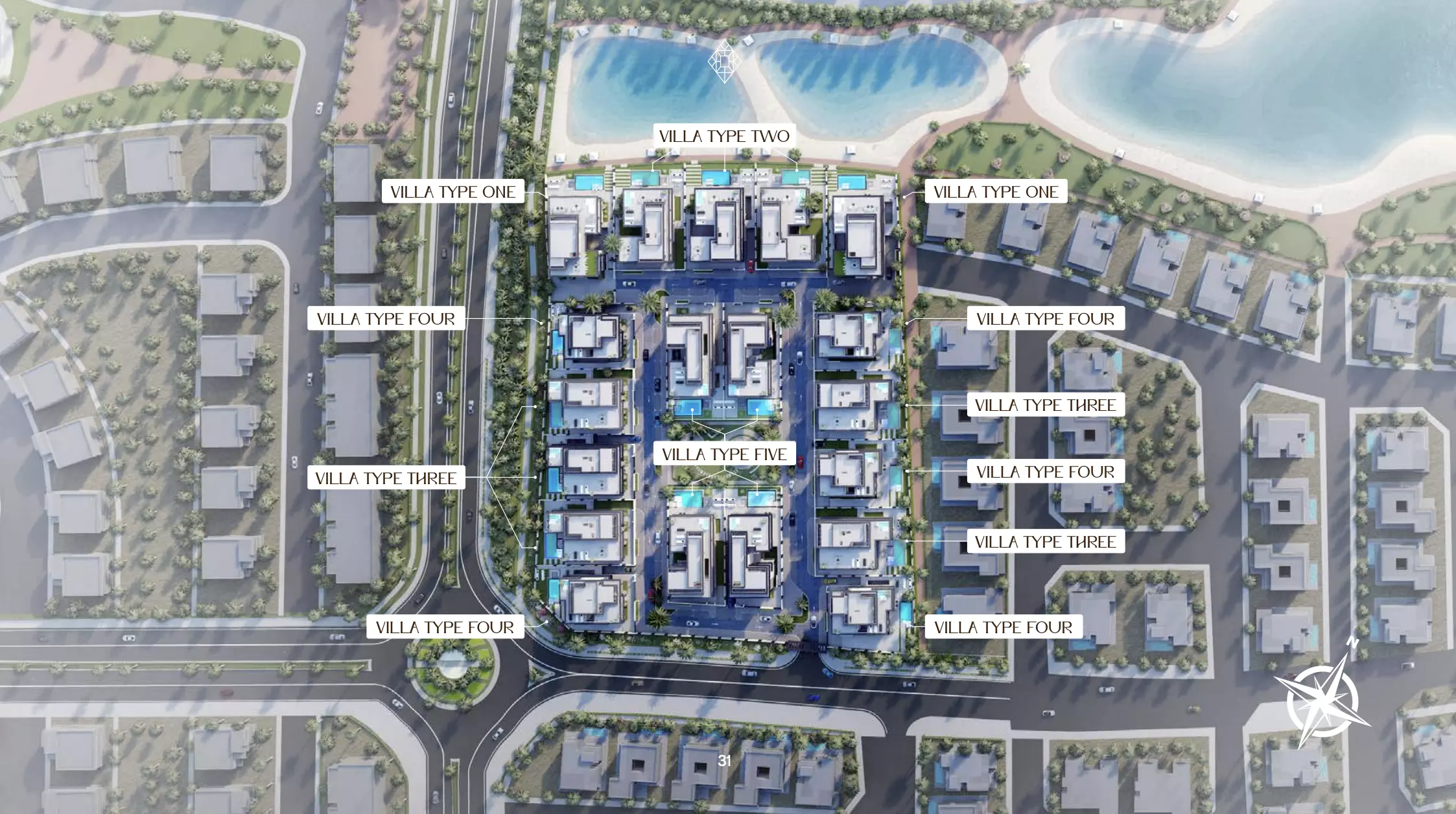 Nineteen Riviera Lagoon – master plan