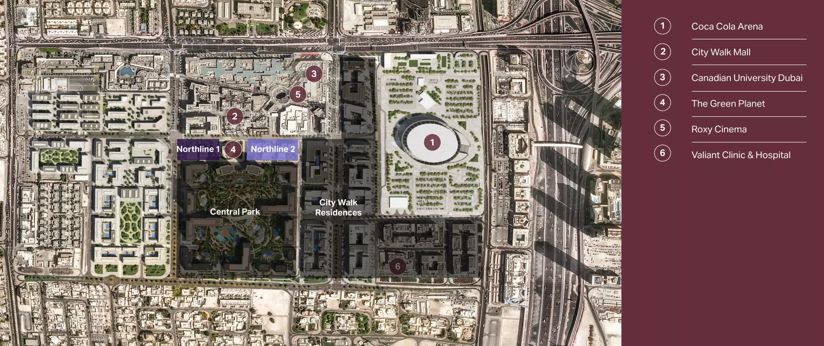 Northline City Walk By Meraas – master plan