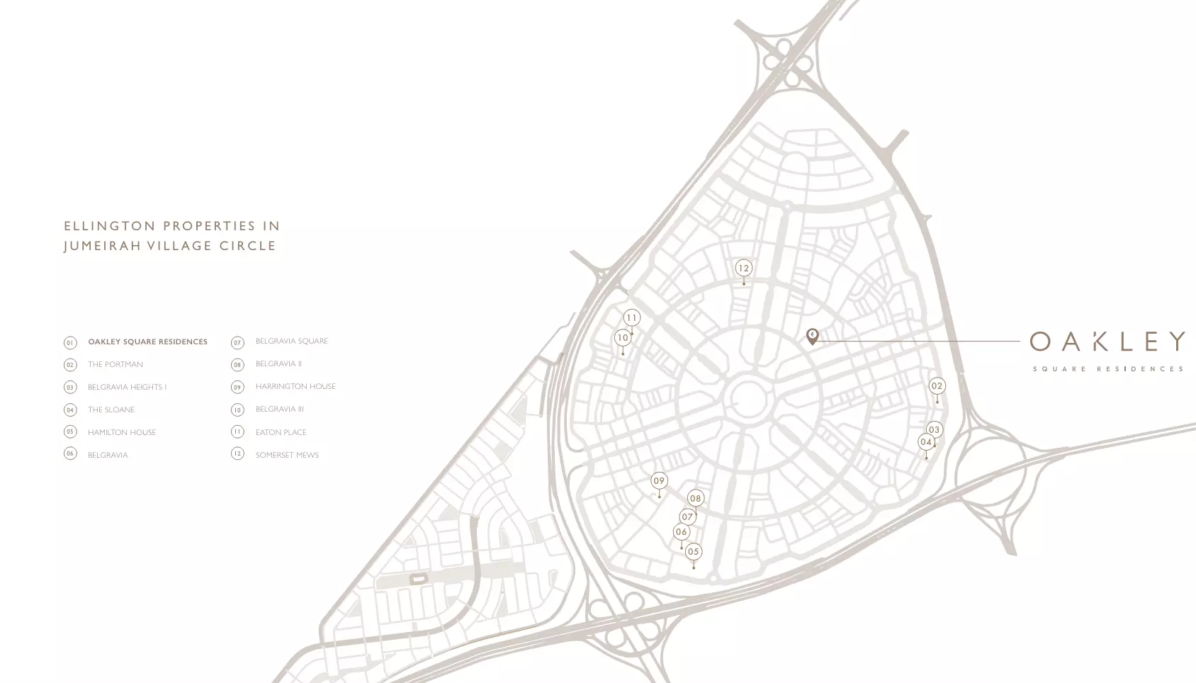 Oakley Square Residences – master plan