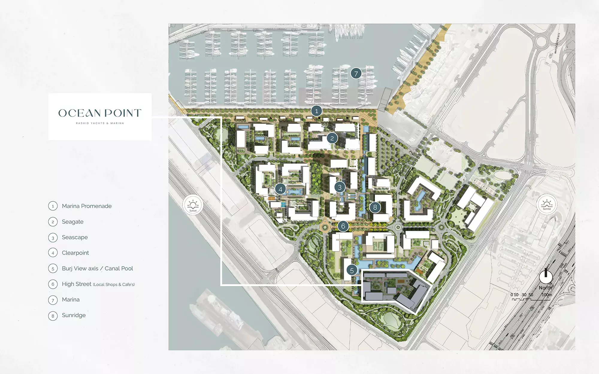Ocean Point 1 By Emaar – master plan