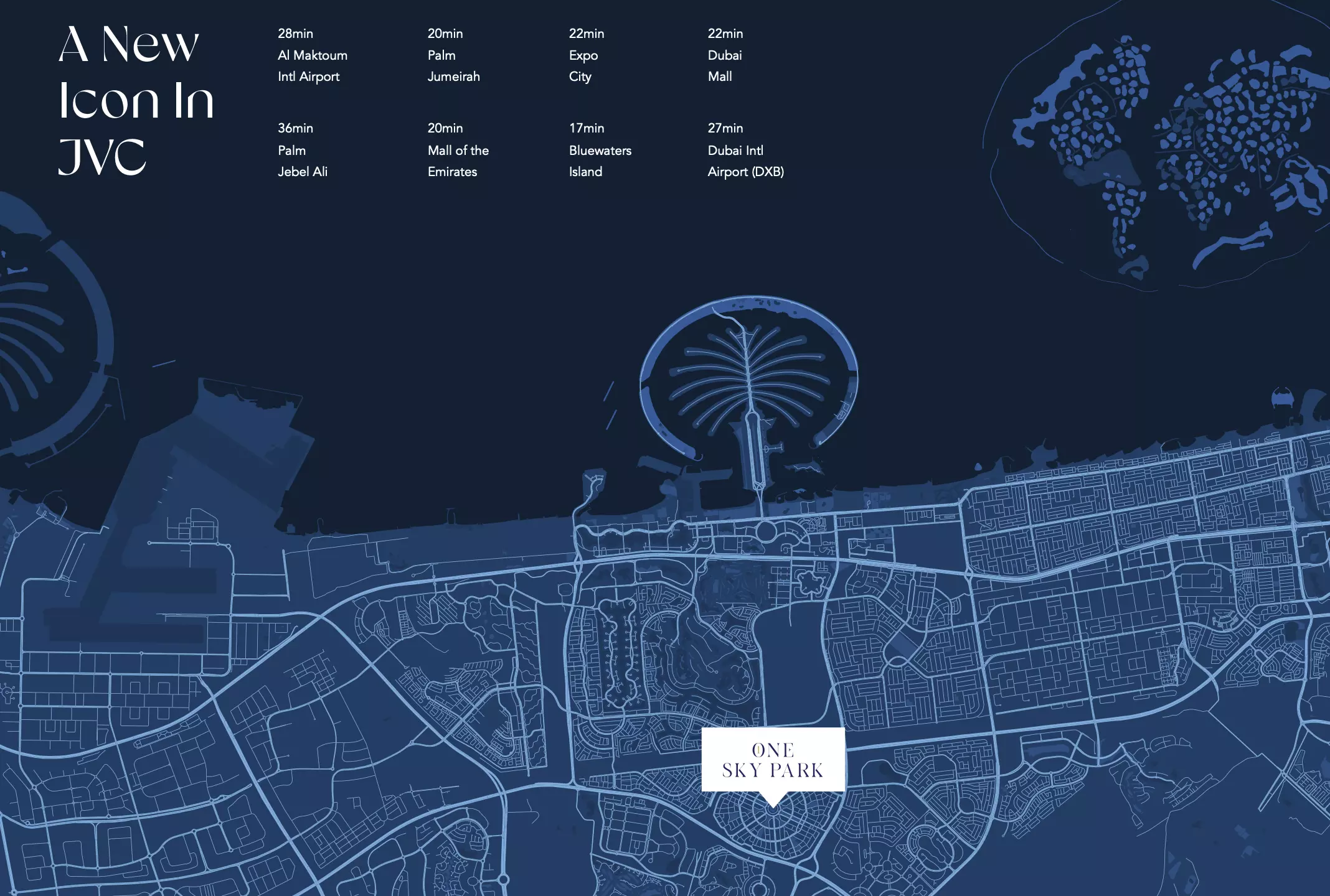 One Sky Park By Iman Developers – master plan