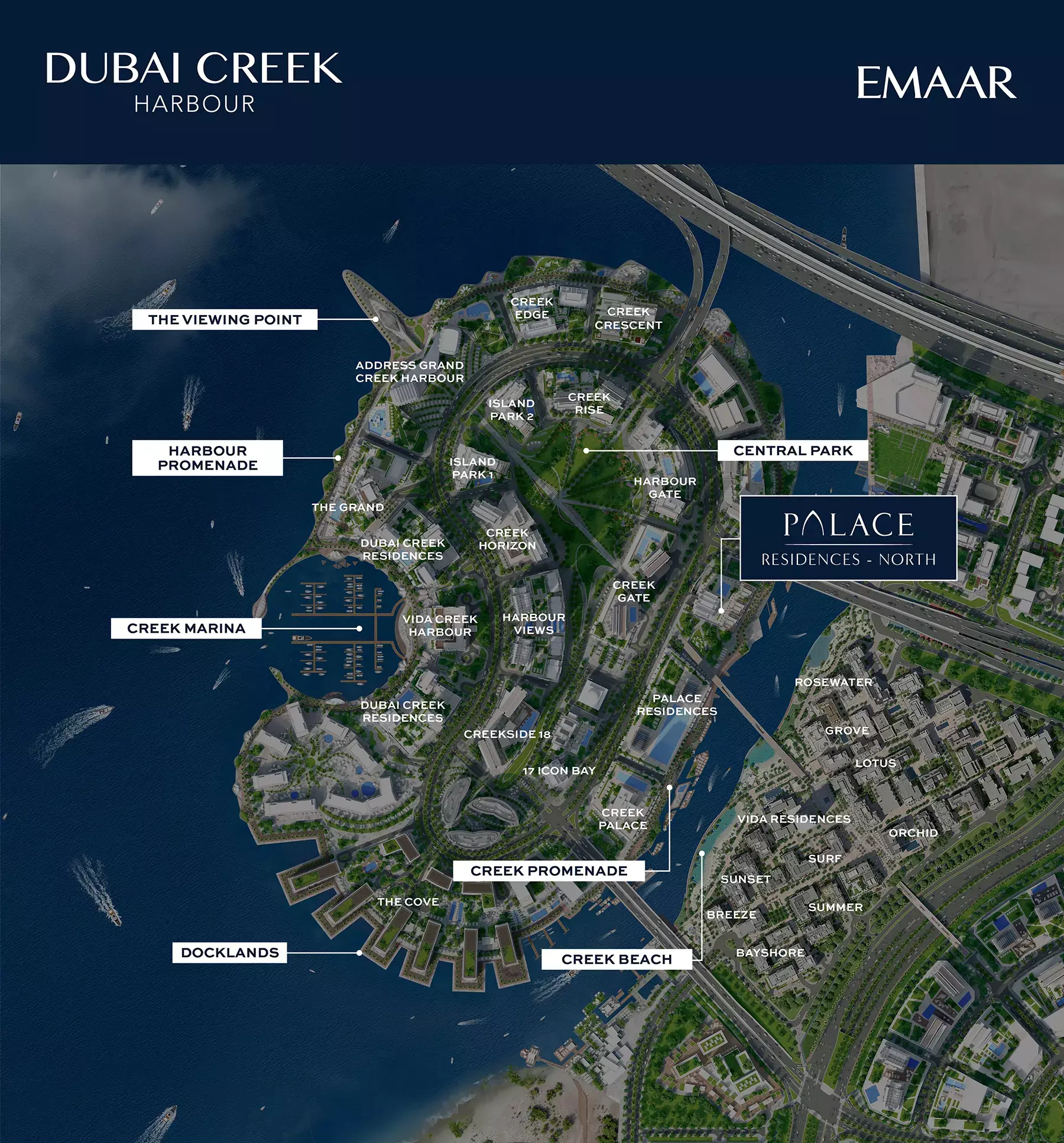 Palace Residences North – master plan
