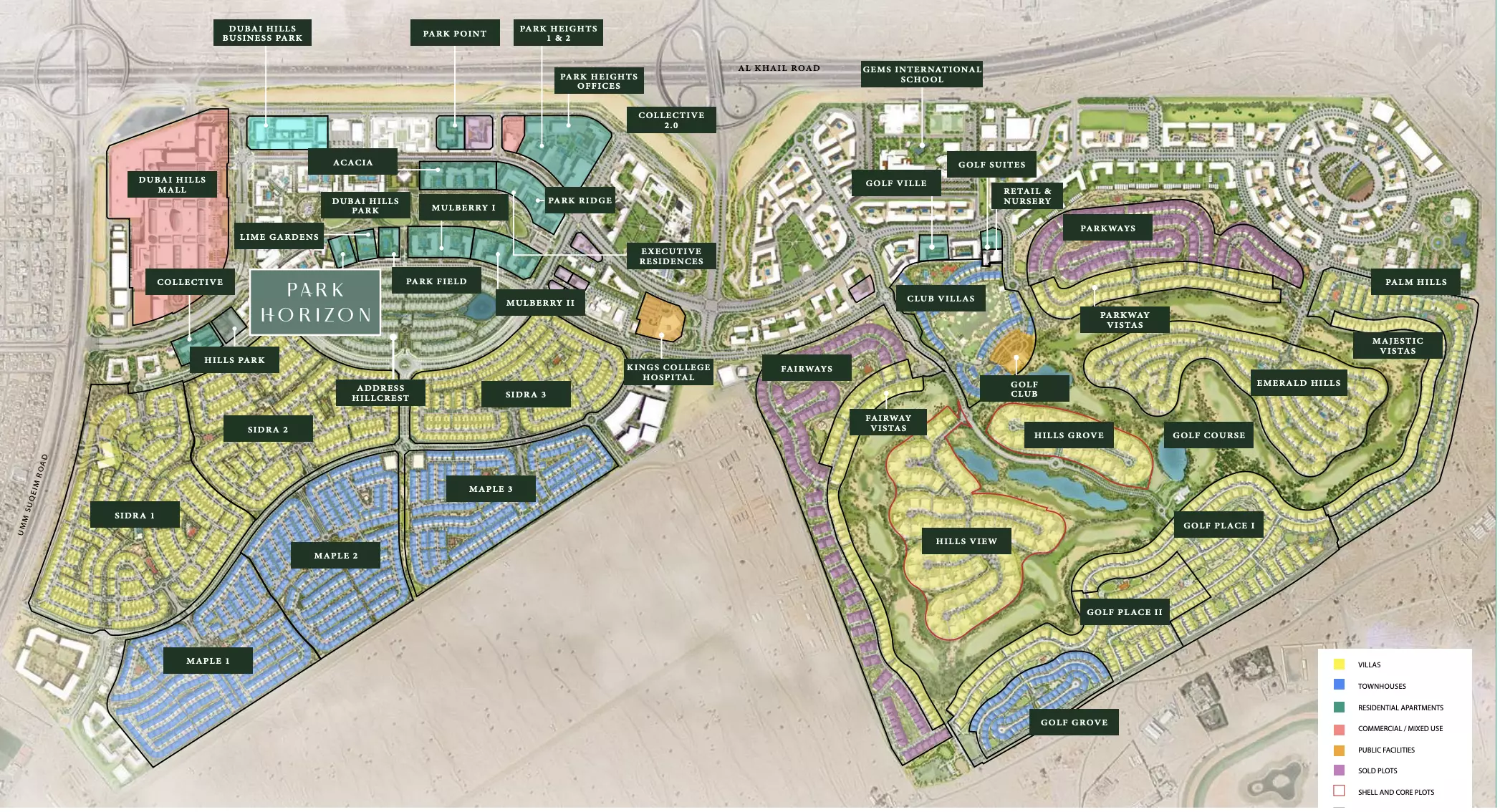 Park Horizon – master plan