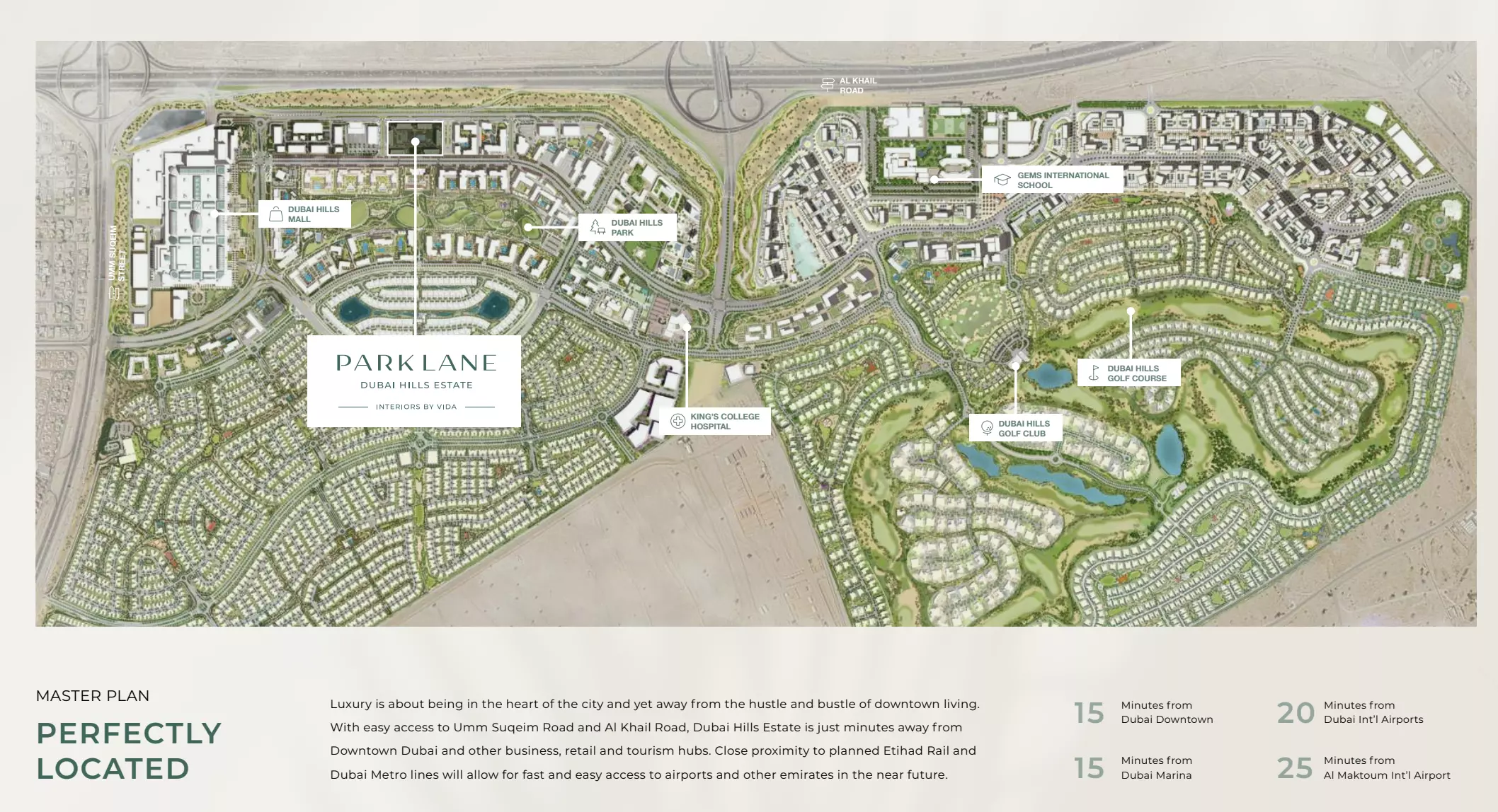 Park Lane Residences by Emaar – master plan