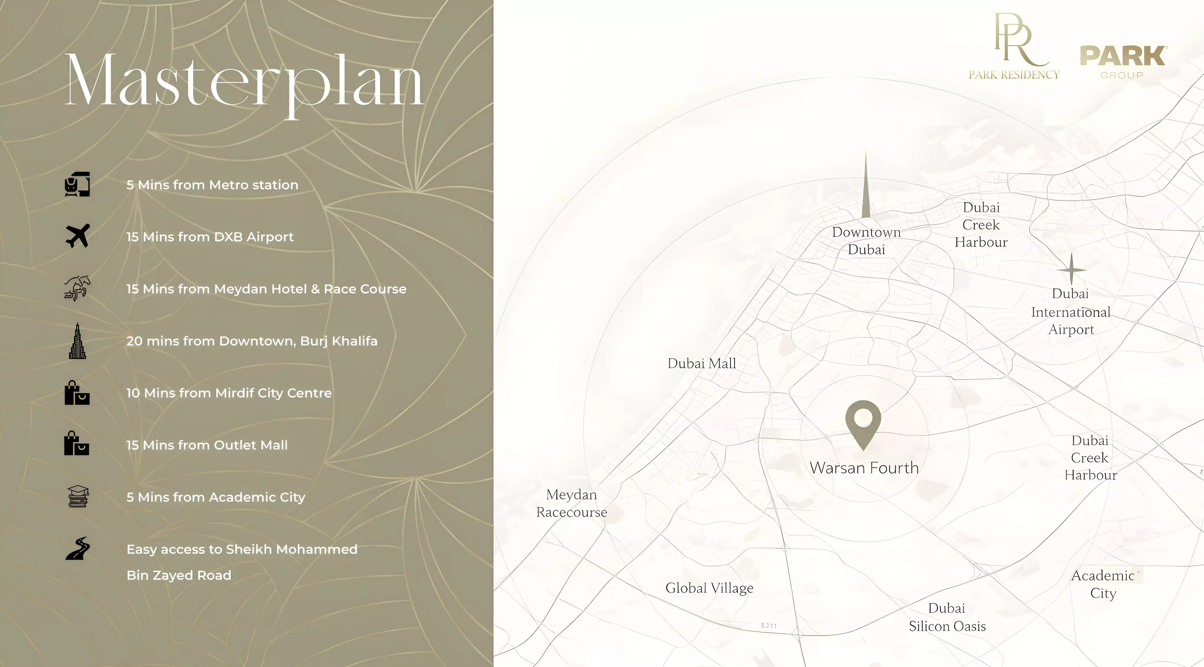 Park Residency – master plan