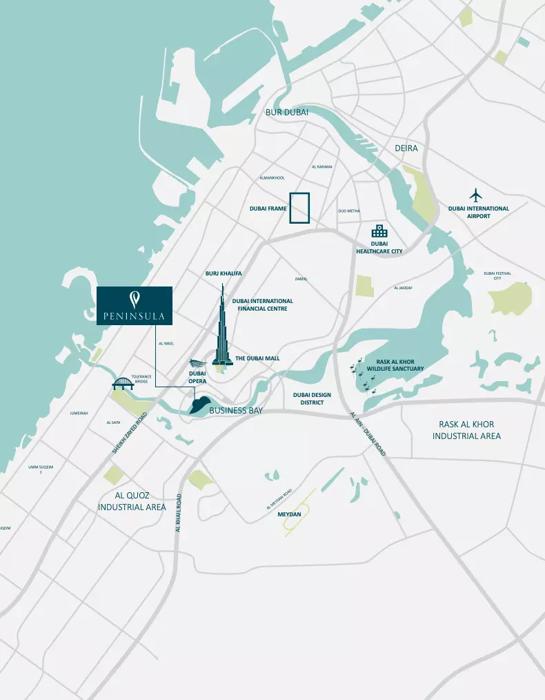 Peninsula Five – master plan