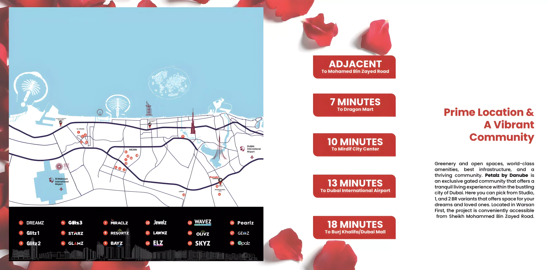 Petalz by Danube – master plan