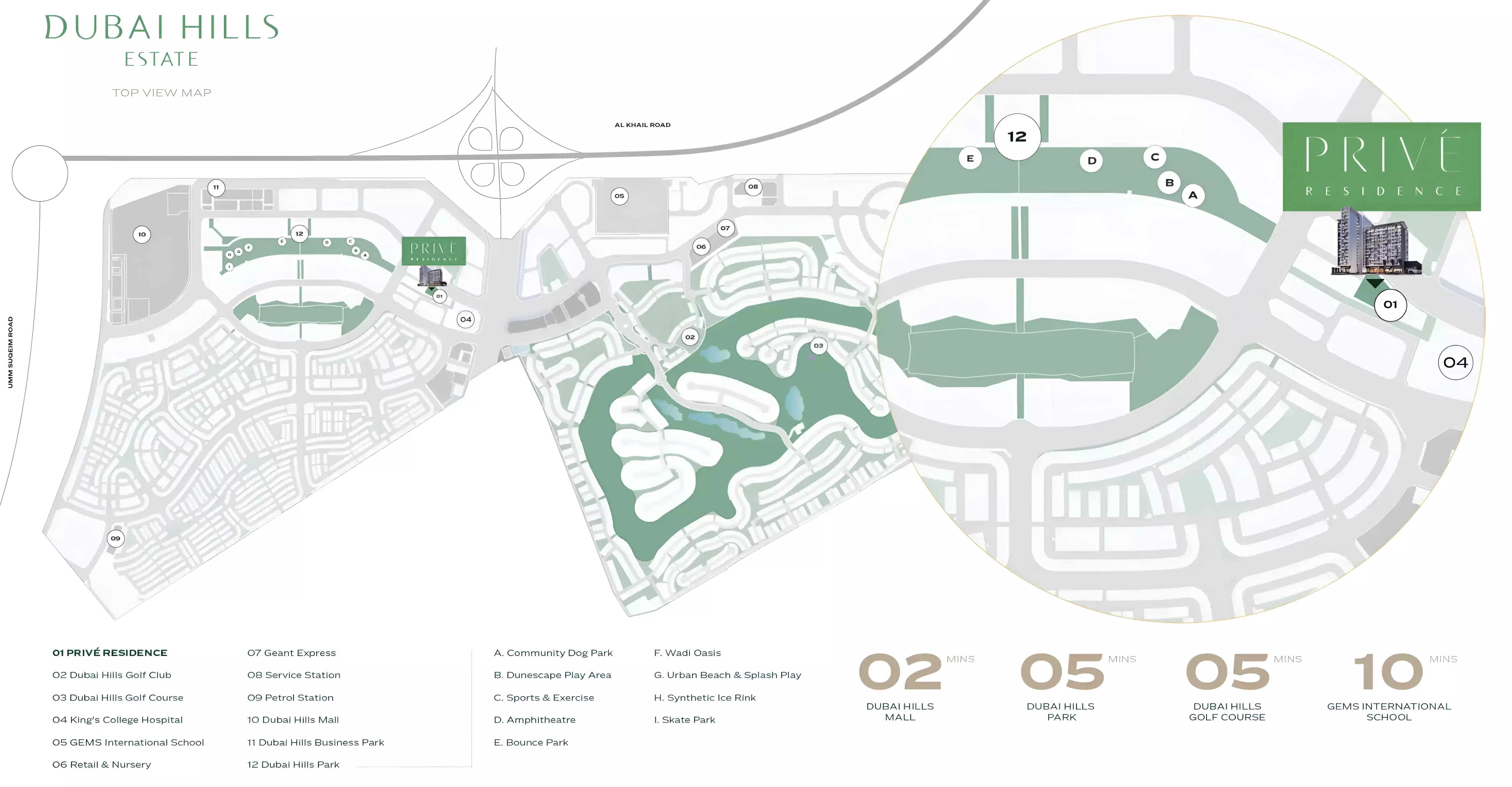 Prive Residence – master plan