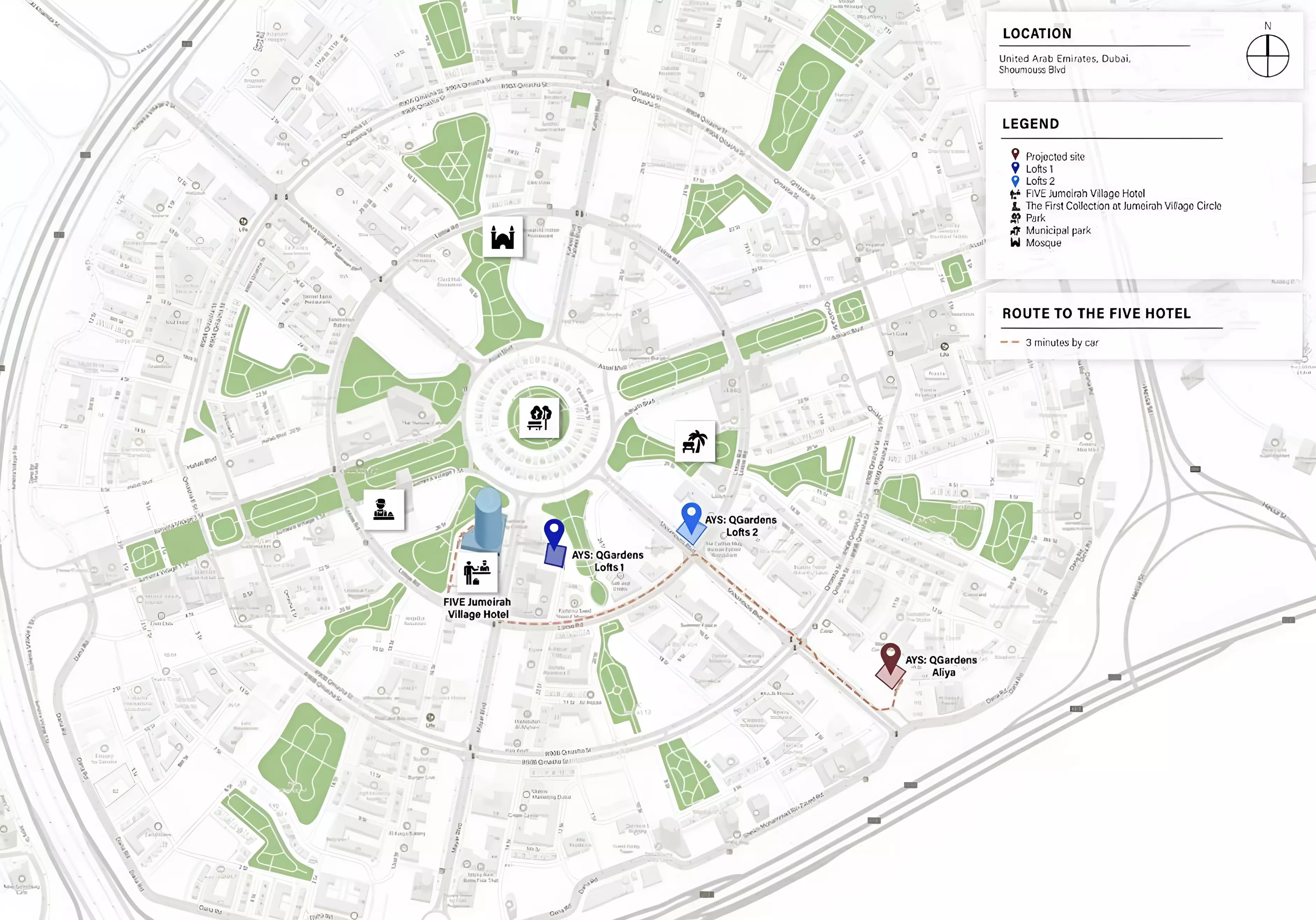 Q Gardens Aliya – master plan