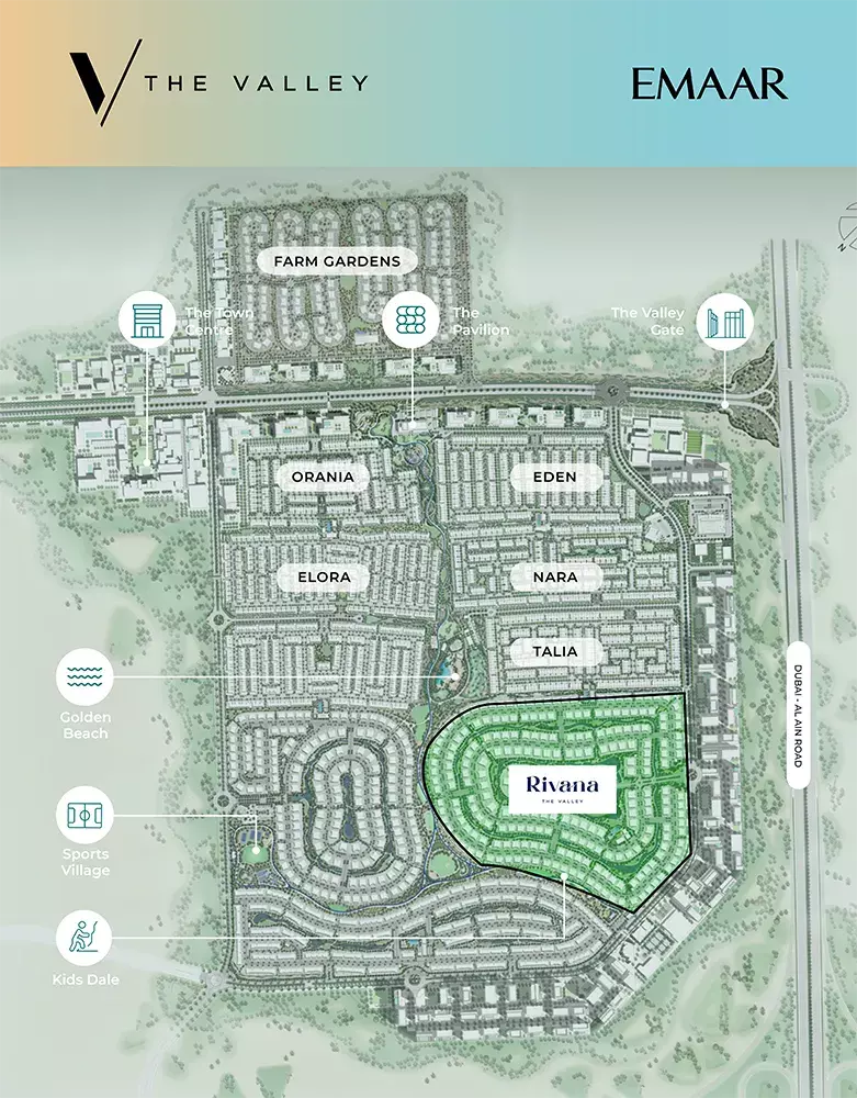 Rivana The Valley – master plan