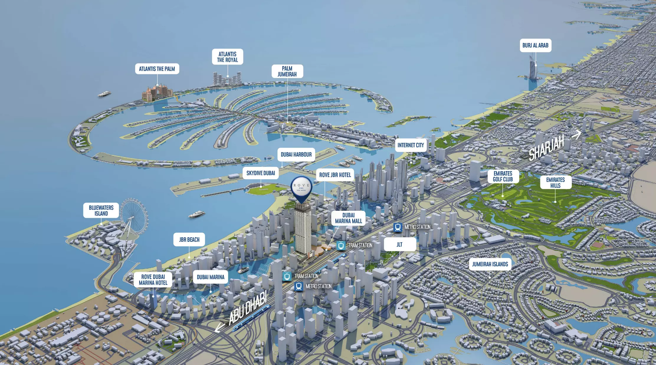 Rove Home Dubai Marina By IRTH – master plan