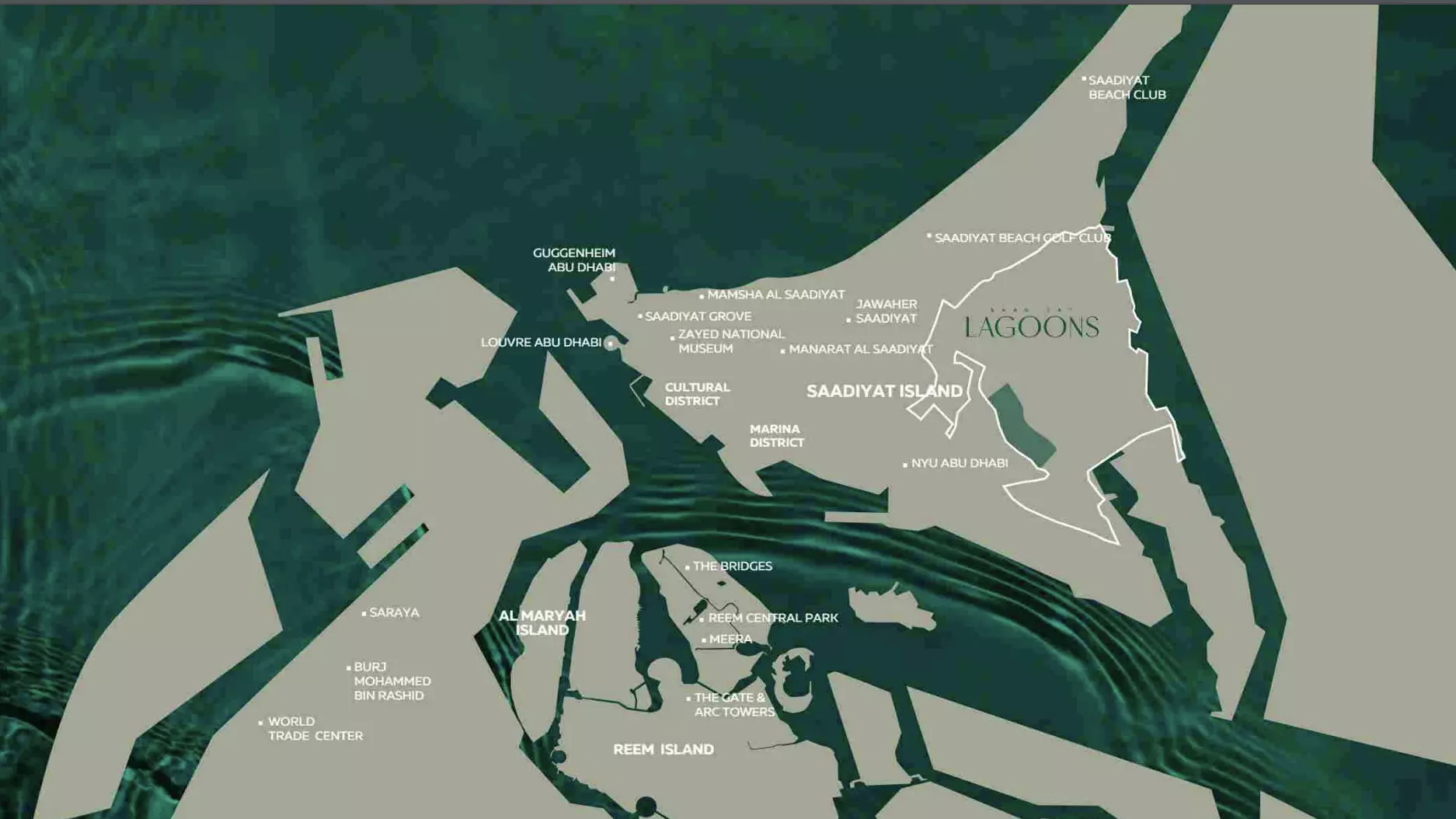 Saadiyat Lagoons By Aldar Properties – master plan