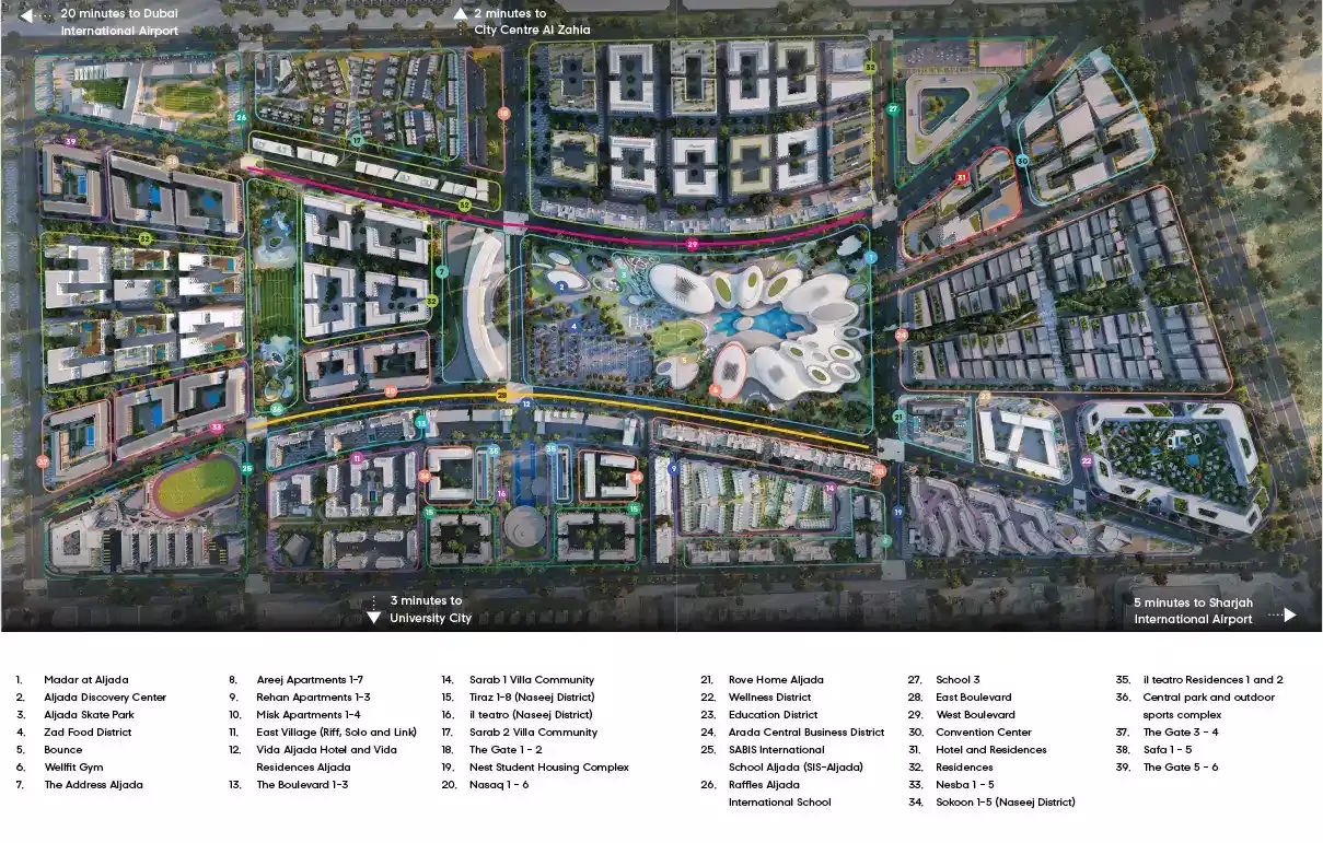 Safa 1 By Arada – master plan