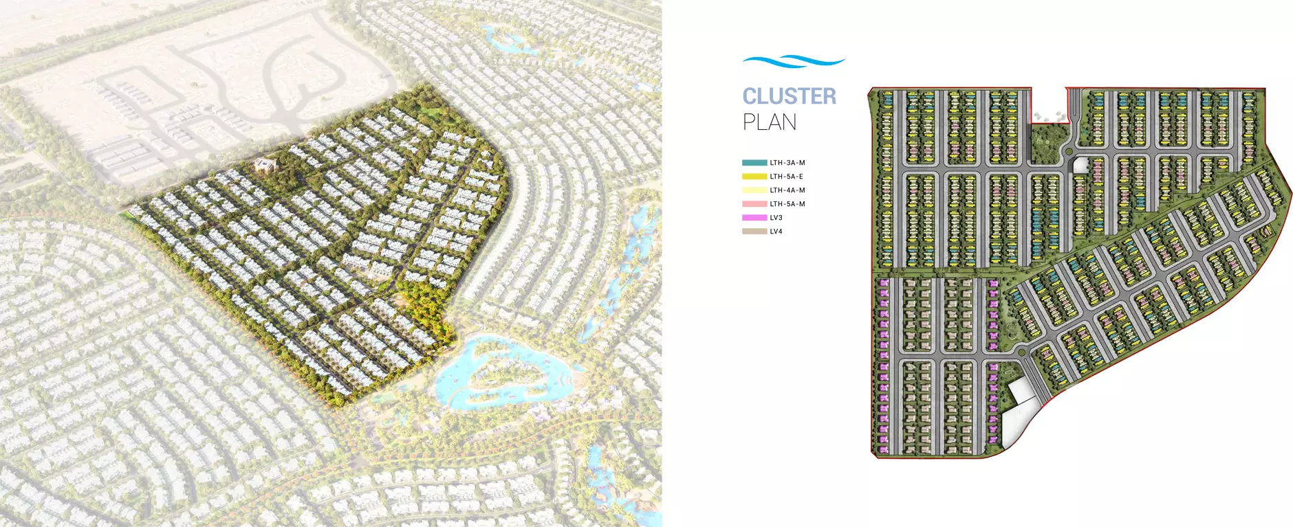 Santorini Damac Lagoons – master plan