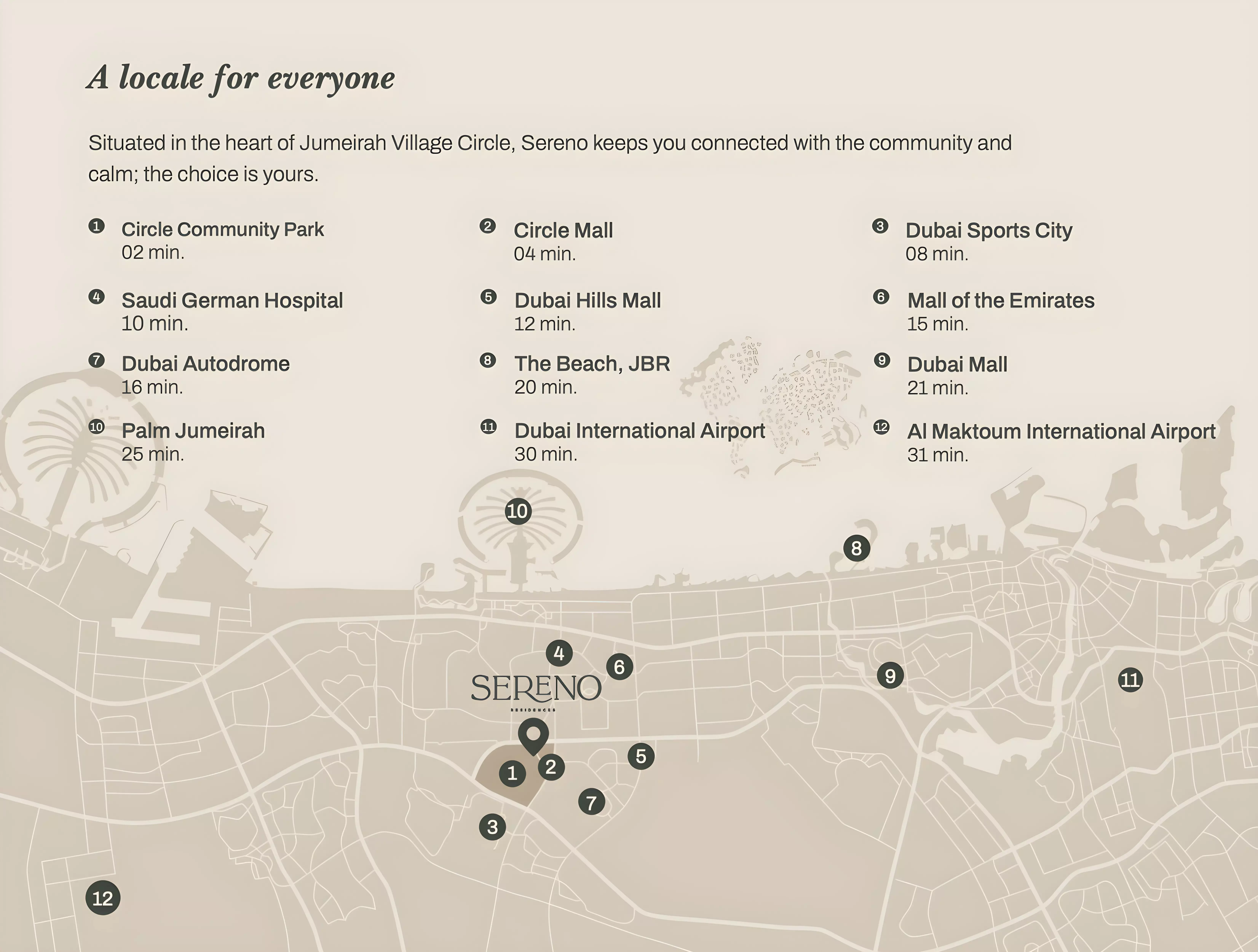 Sereno Residences – master plan