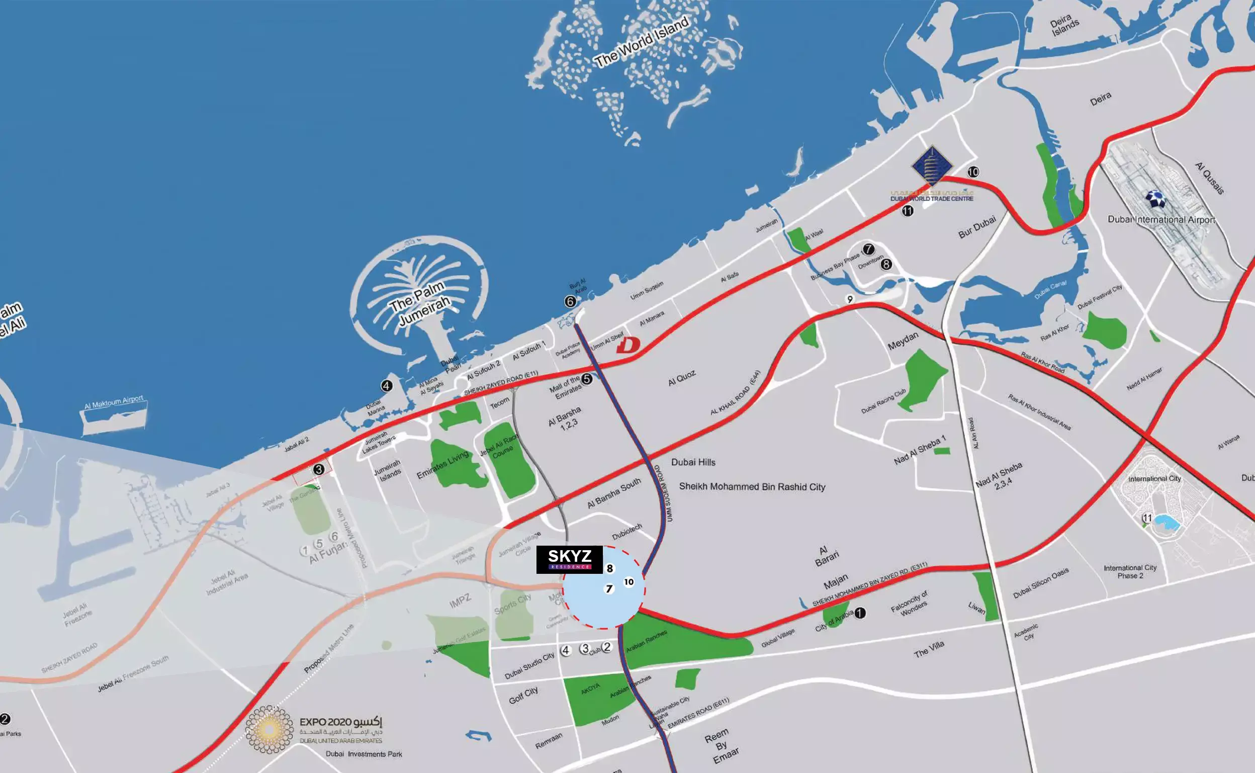 Skyz by Danube – master plan