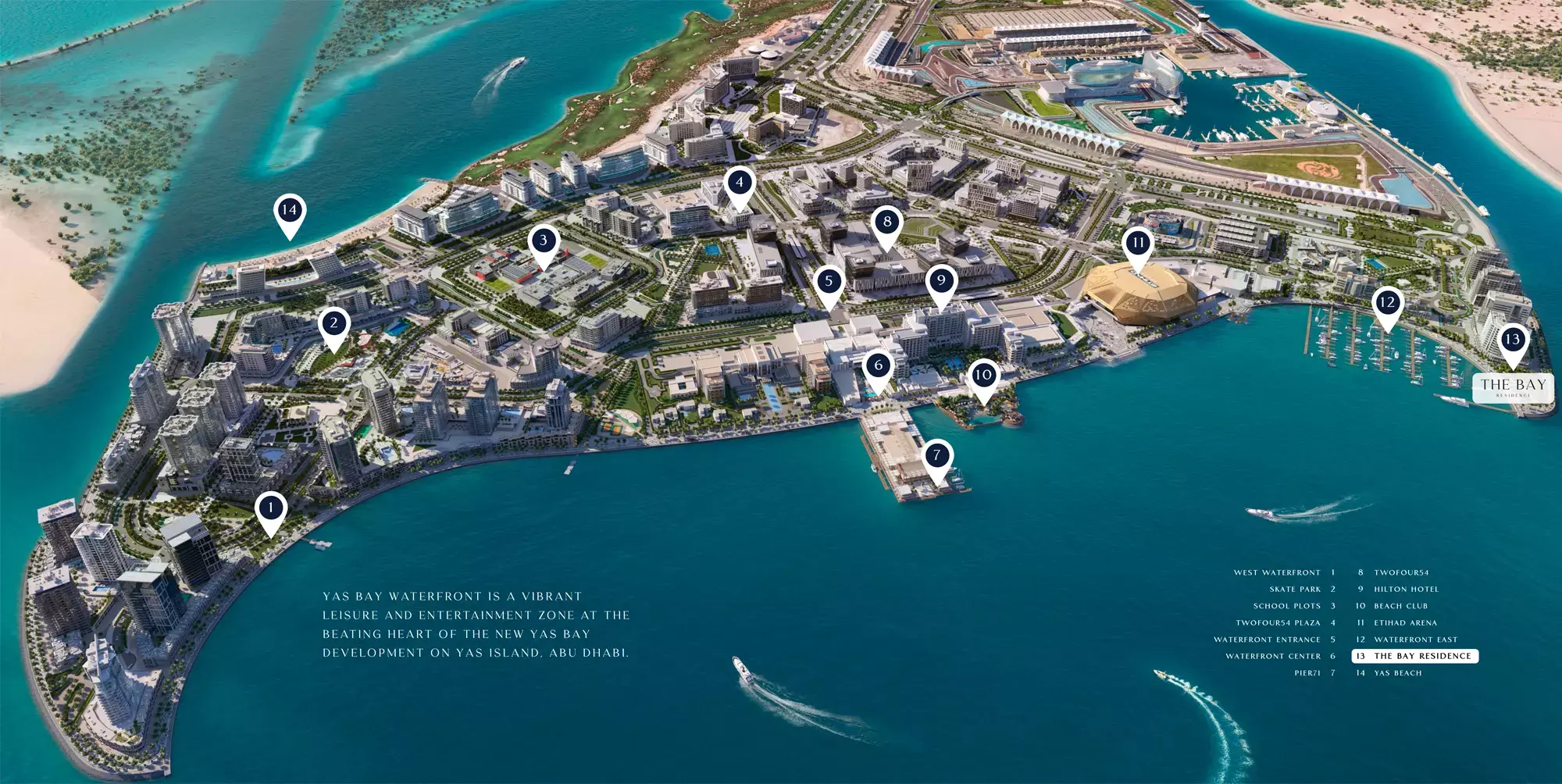 The Bay Residence By Baraka – master plan