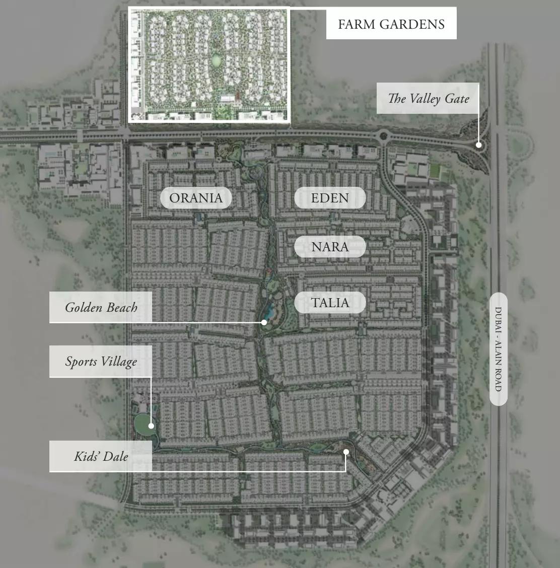 The Farm Gardens By Emaar – master plan
