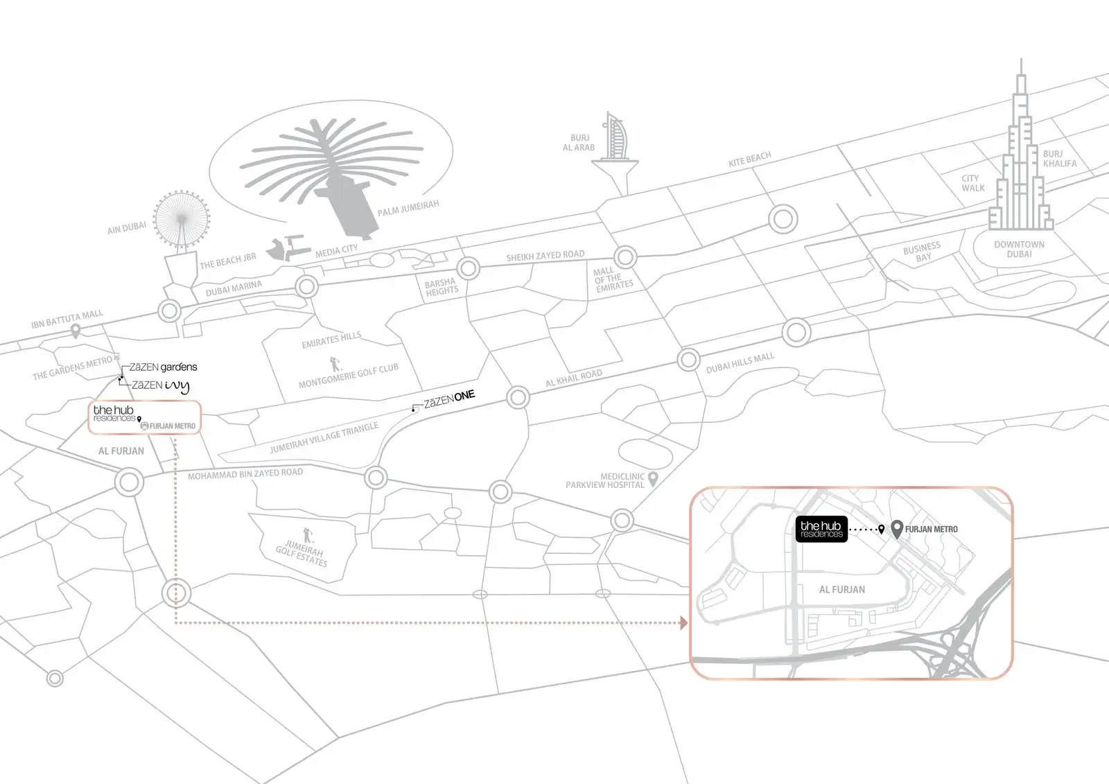 The Hub Residences – master plan