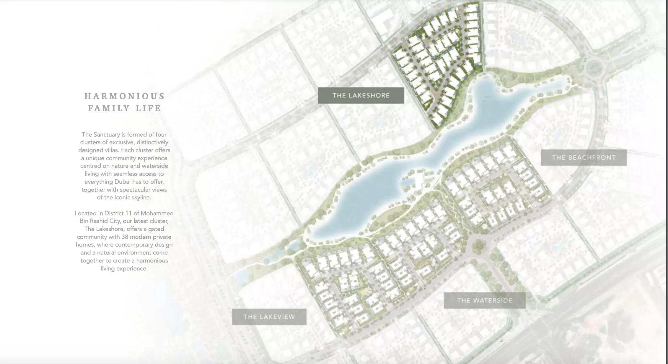 The Lakeshore Villas – master plan