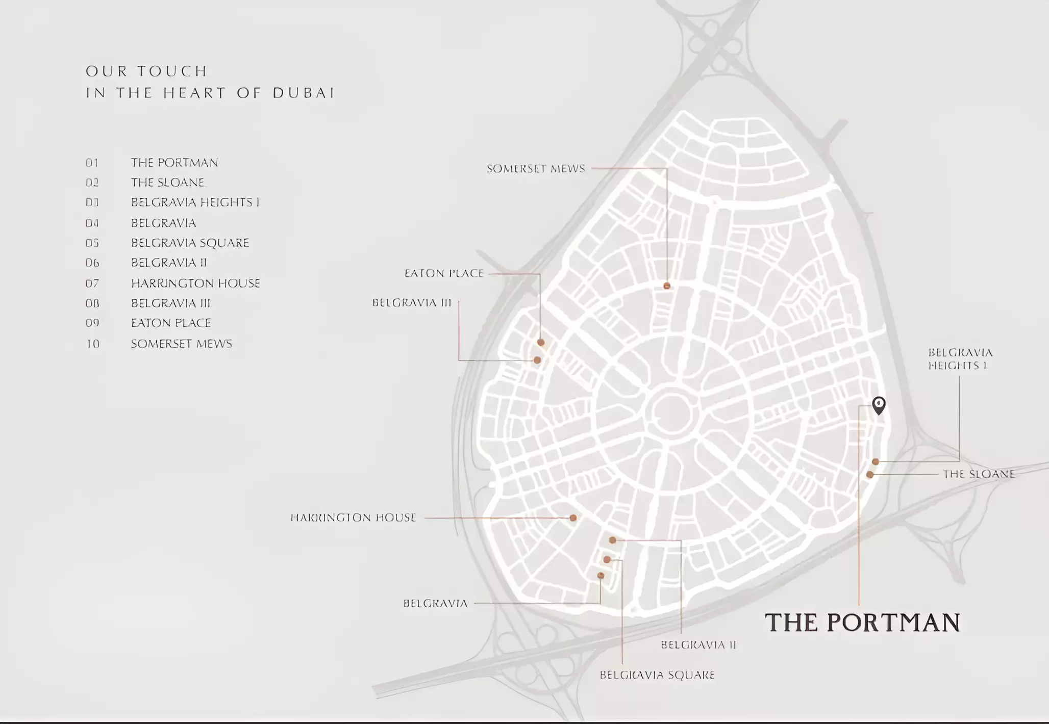 The Portman – master plan