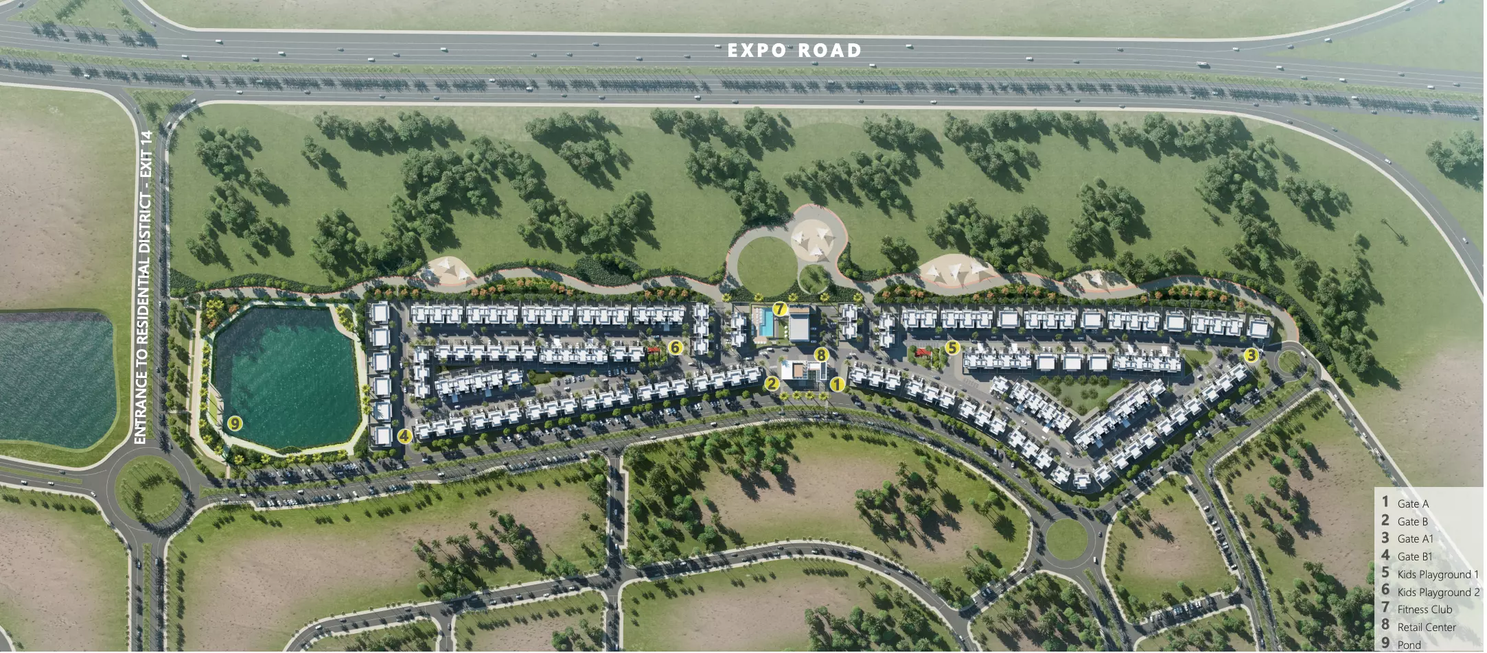The Pulse Villas By Dubai South – master plan
