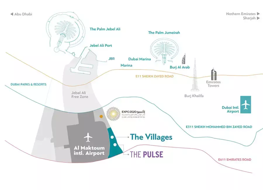 The Pulse Villas Phase 2 By Dubai South – master plan