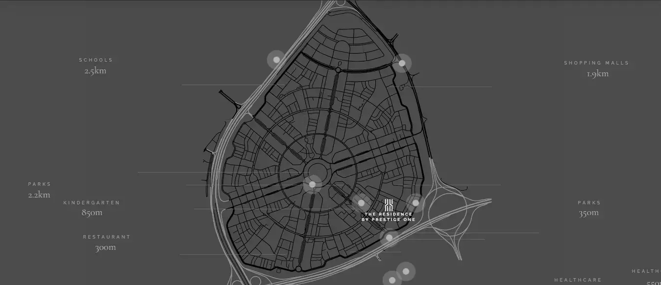 The Residence By Prestige One – master plan