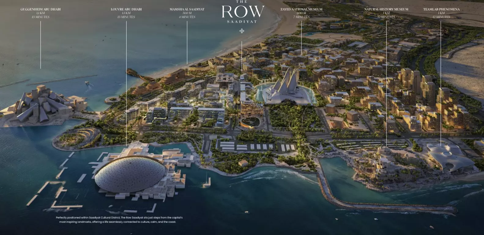 The Row Saadiyat – master plan