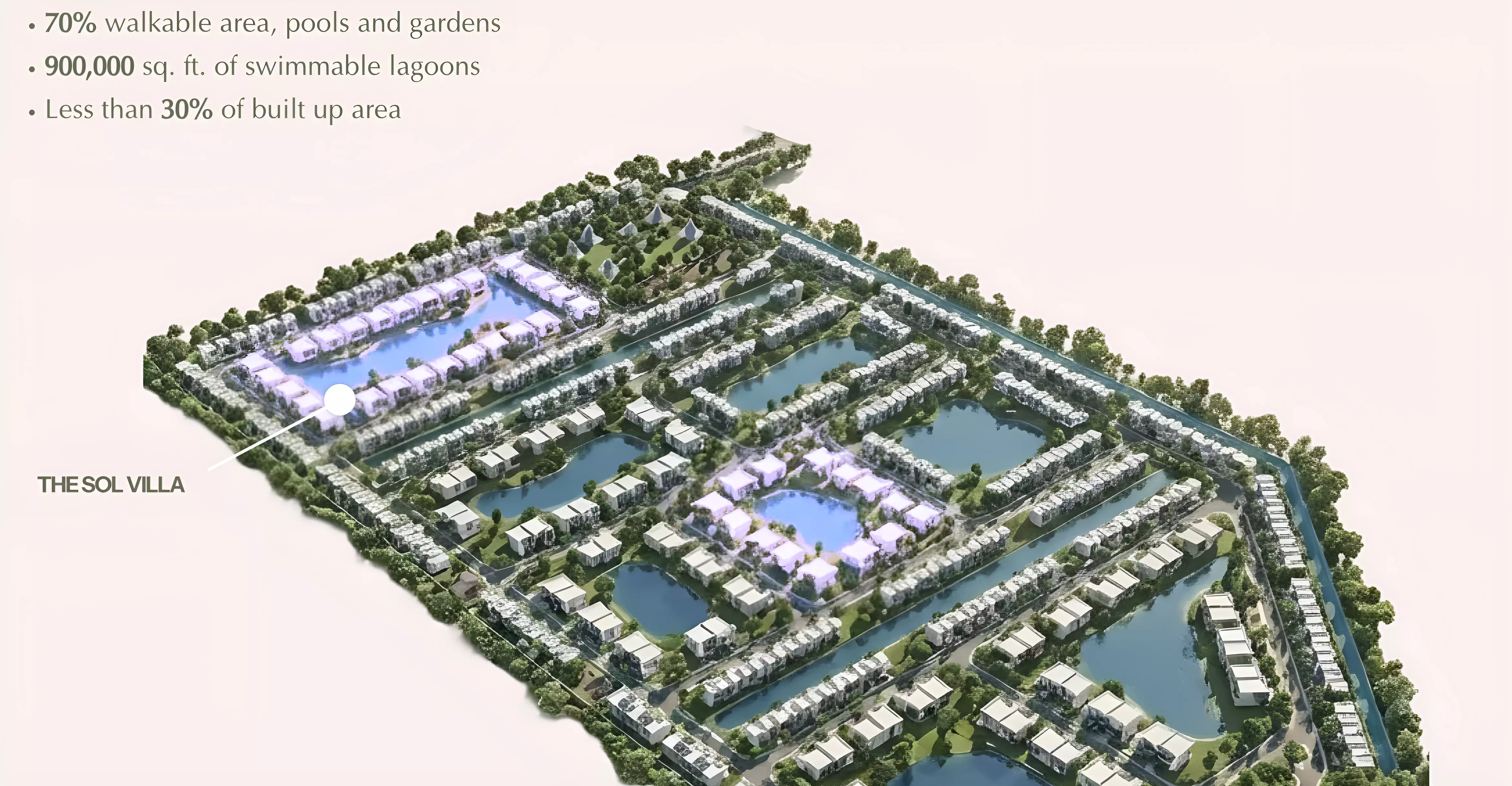 The Sol at Lunaya – master plan