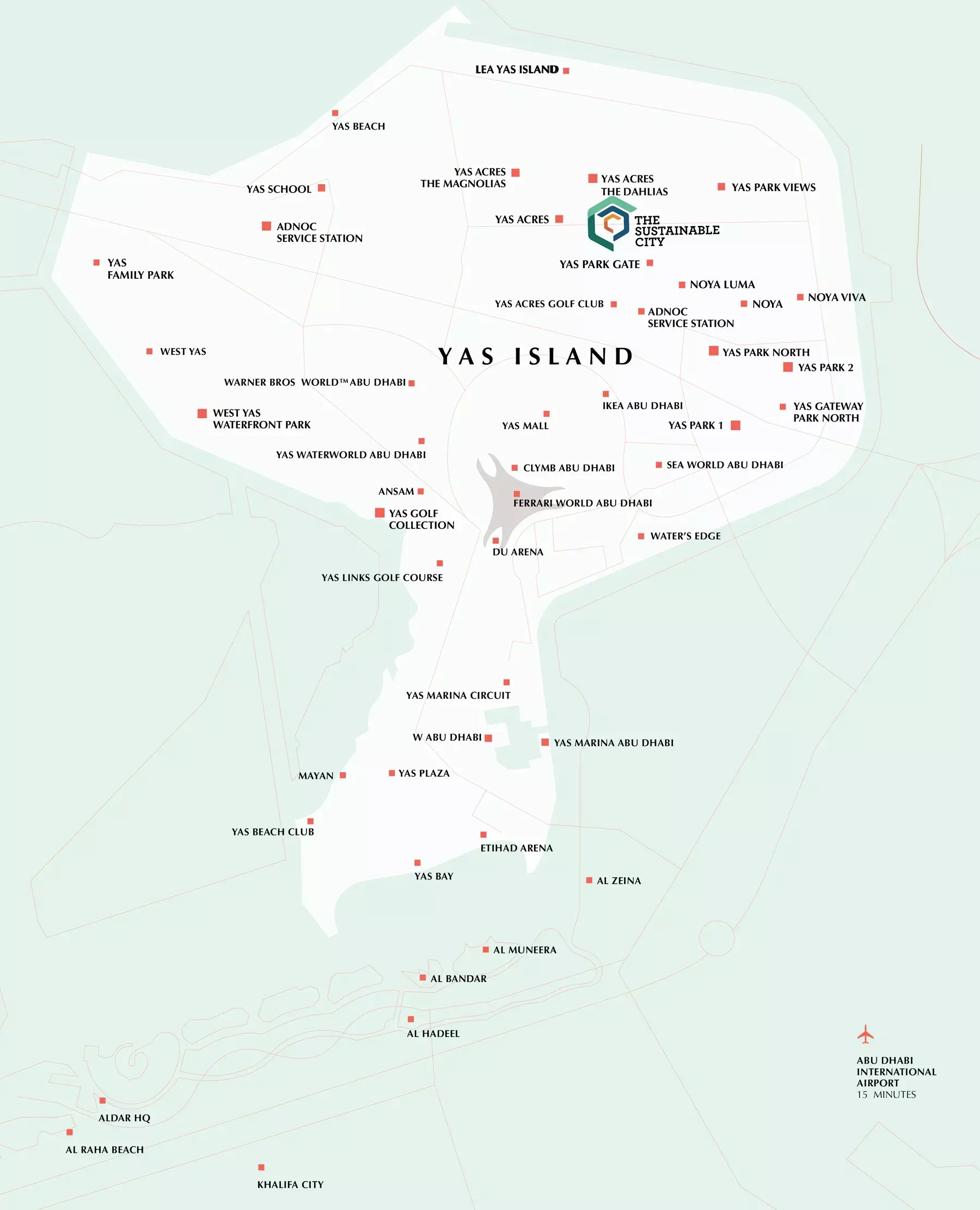 The Sustainable City Yas Island – master plan