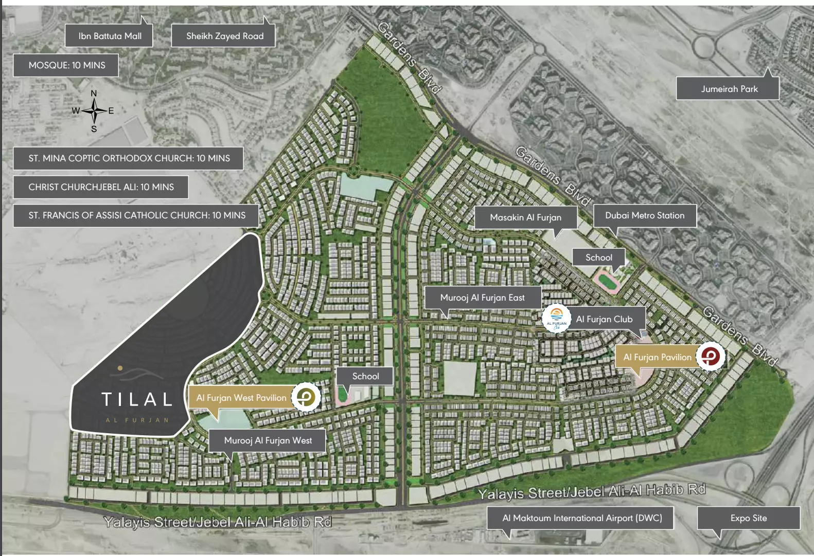 Tilal Al Furjan By Nakheel – master plan