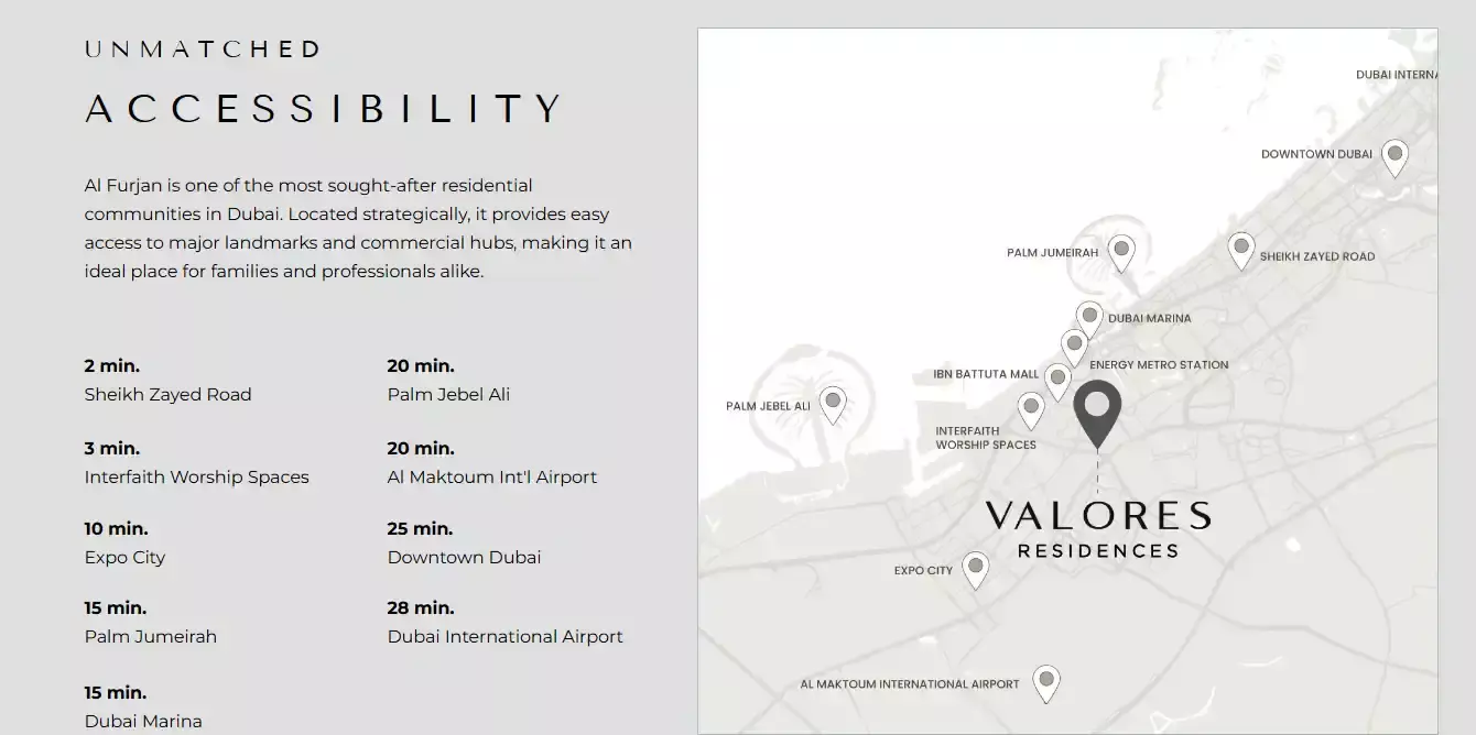Valores Residences – master plan