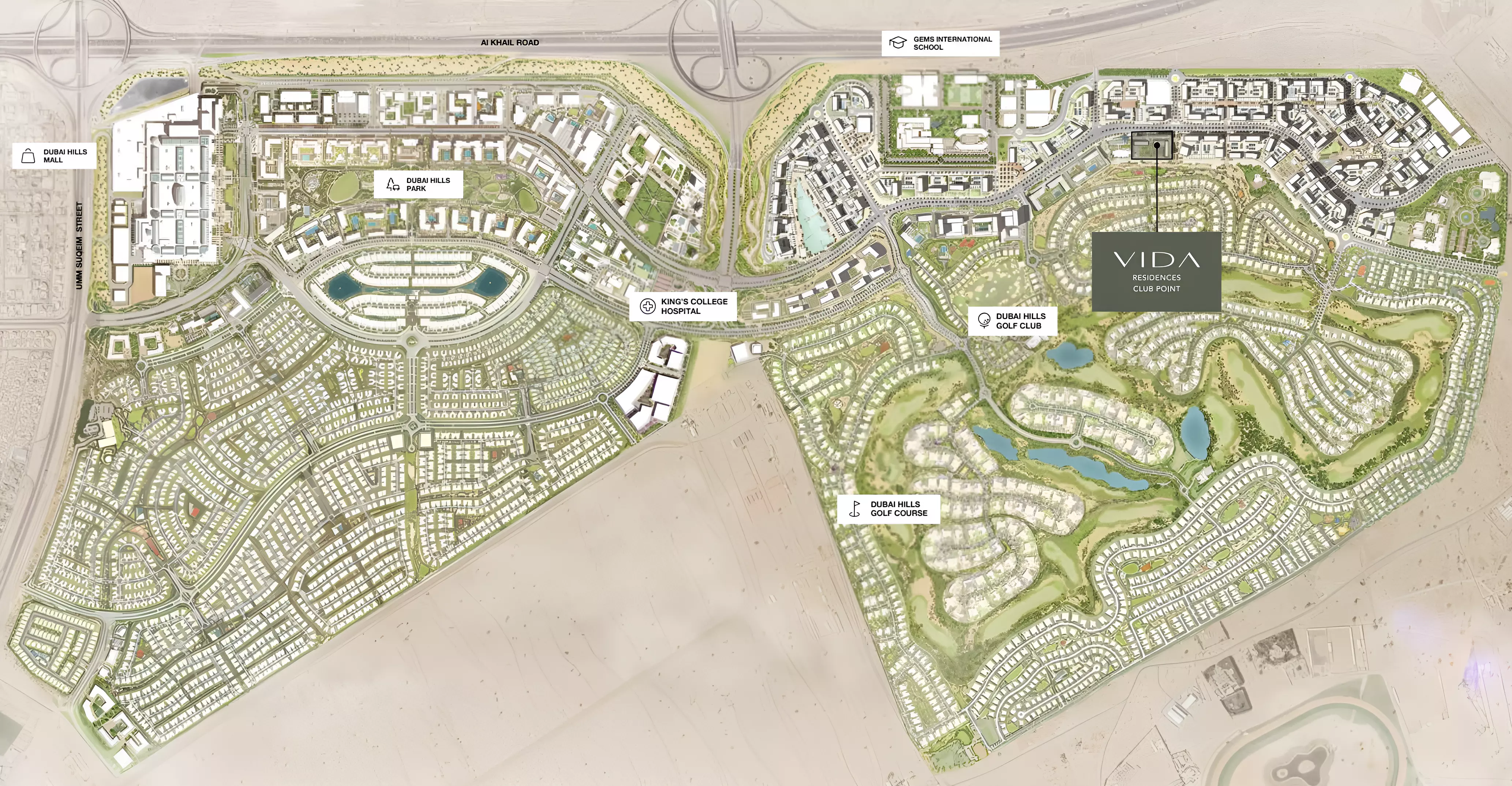 Vida Residences Club Point – master plan