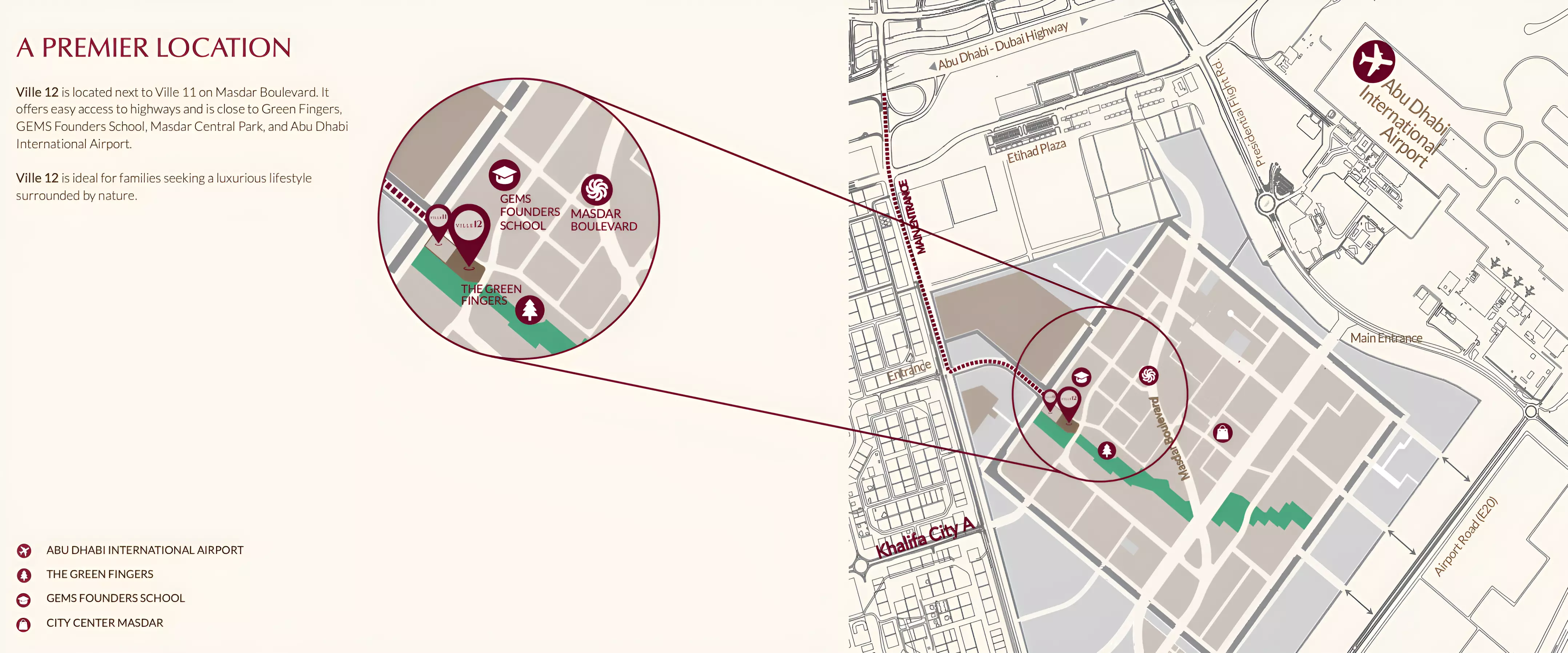 Ville 12 at Masdar City – master plan