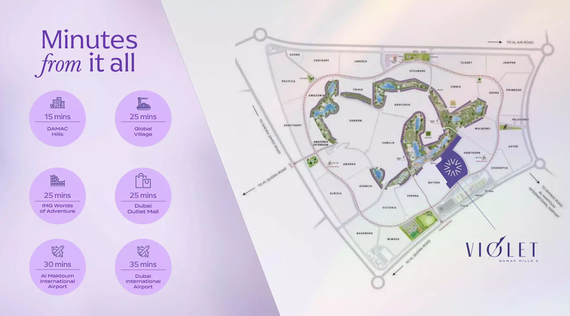 Violet Damac Hills 2 – master plan