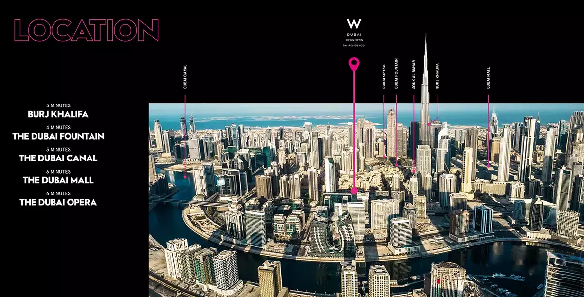W Residences Dubai – Downtown By Dar Al Arkan – master plan